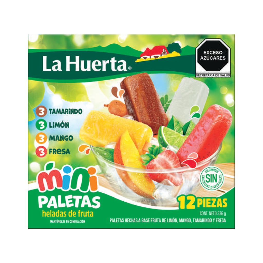 La Huerta Paletas De Fruta 336 g