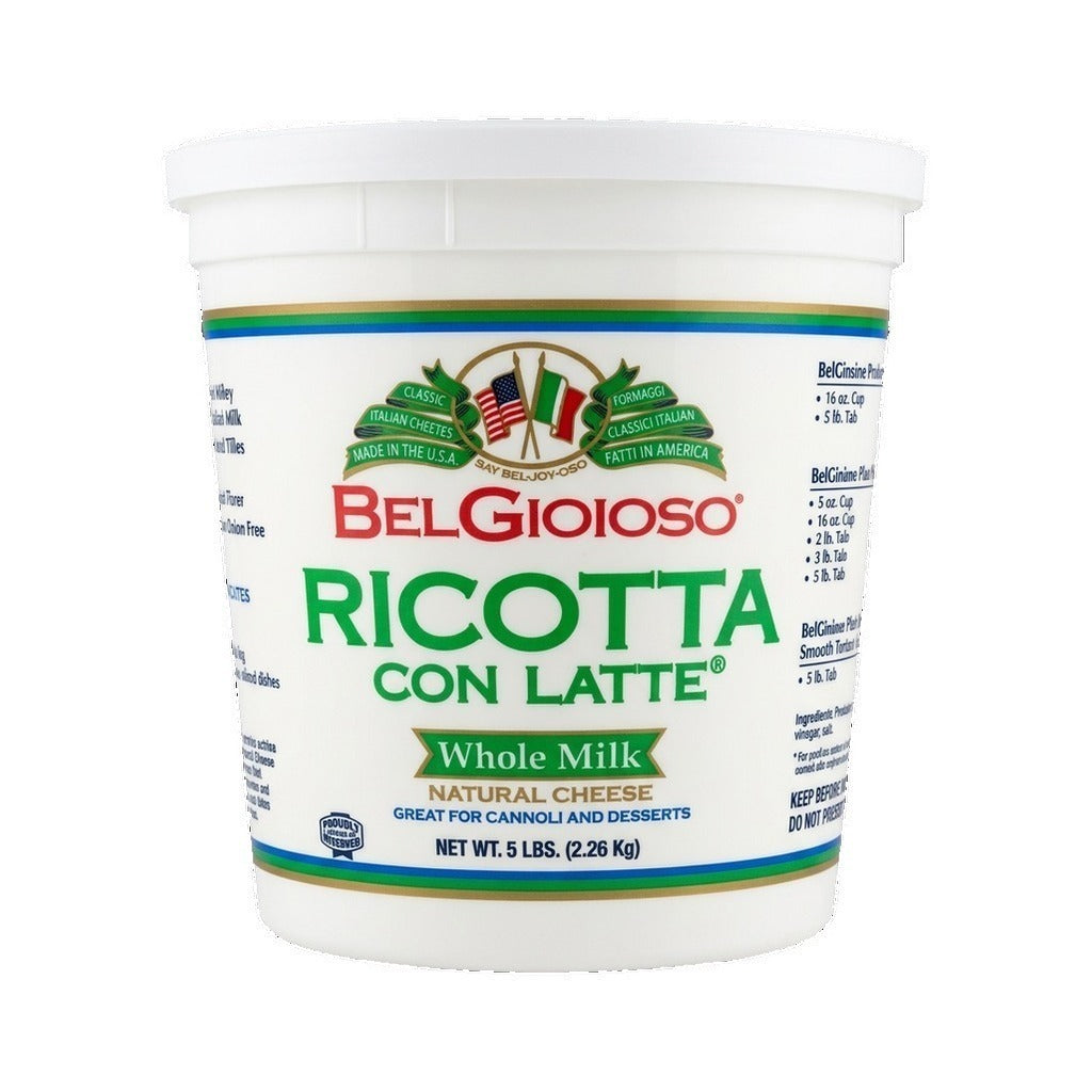 BelGioioso Whole Milk Ricotta Cheese, 2.26kg