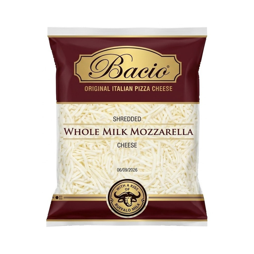 Bacio Shredded Whole Milk Mozzarella Cheese 2.27kg