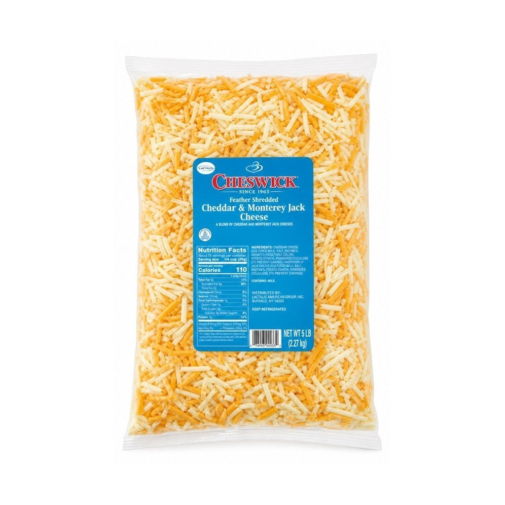 Cheswick Feather Shredded Cheddar & Monterey Jack Cheese, 2.27kg
